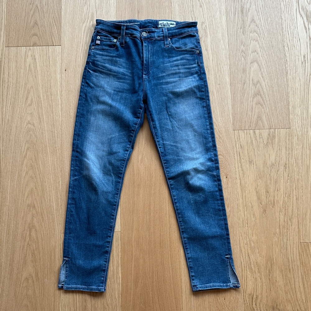 Anthropologie AG Adriano Goldschmied The High-Rise Stevie Ankle Petite Jeans 28P
